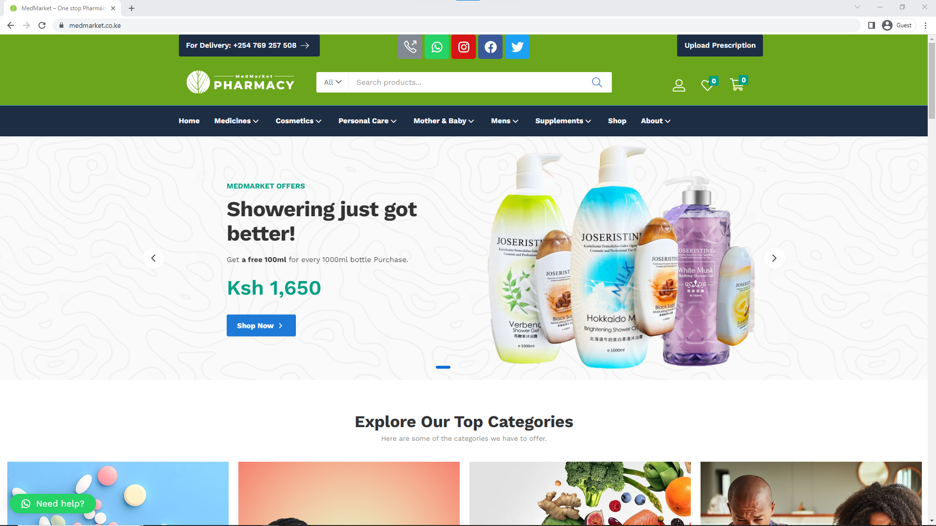 Website Redesign for MedMarket � MedMarket branding project Nairobi