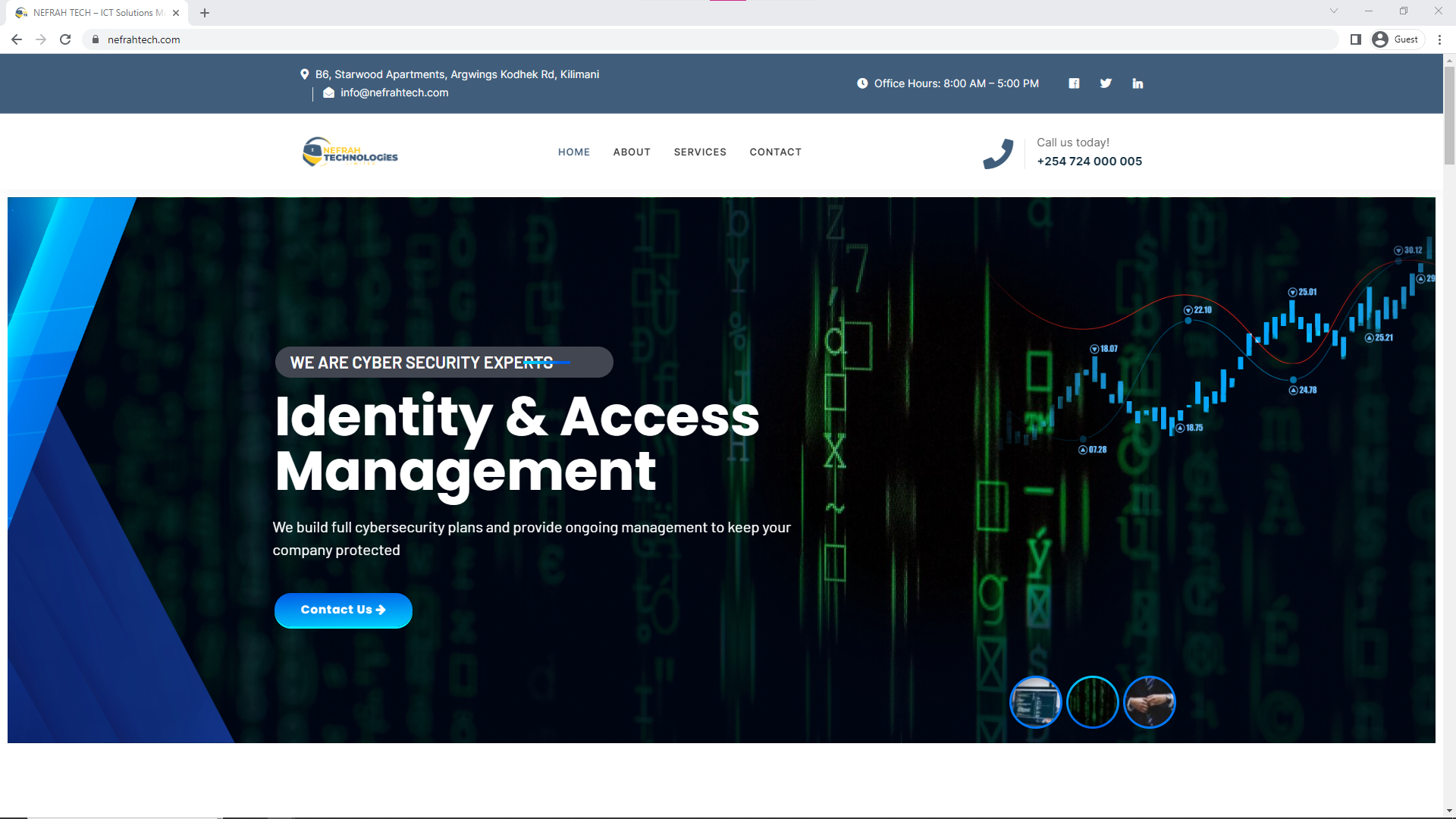 Website Design for Nefrahtech.com � Nefrahtech branding project Nairobi