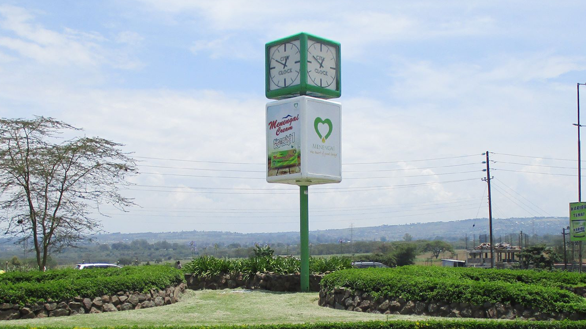 City Clock Face Ads in Kenya by Brands Companion